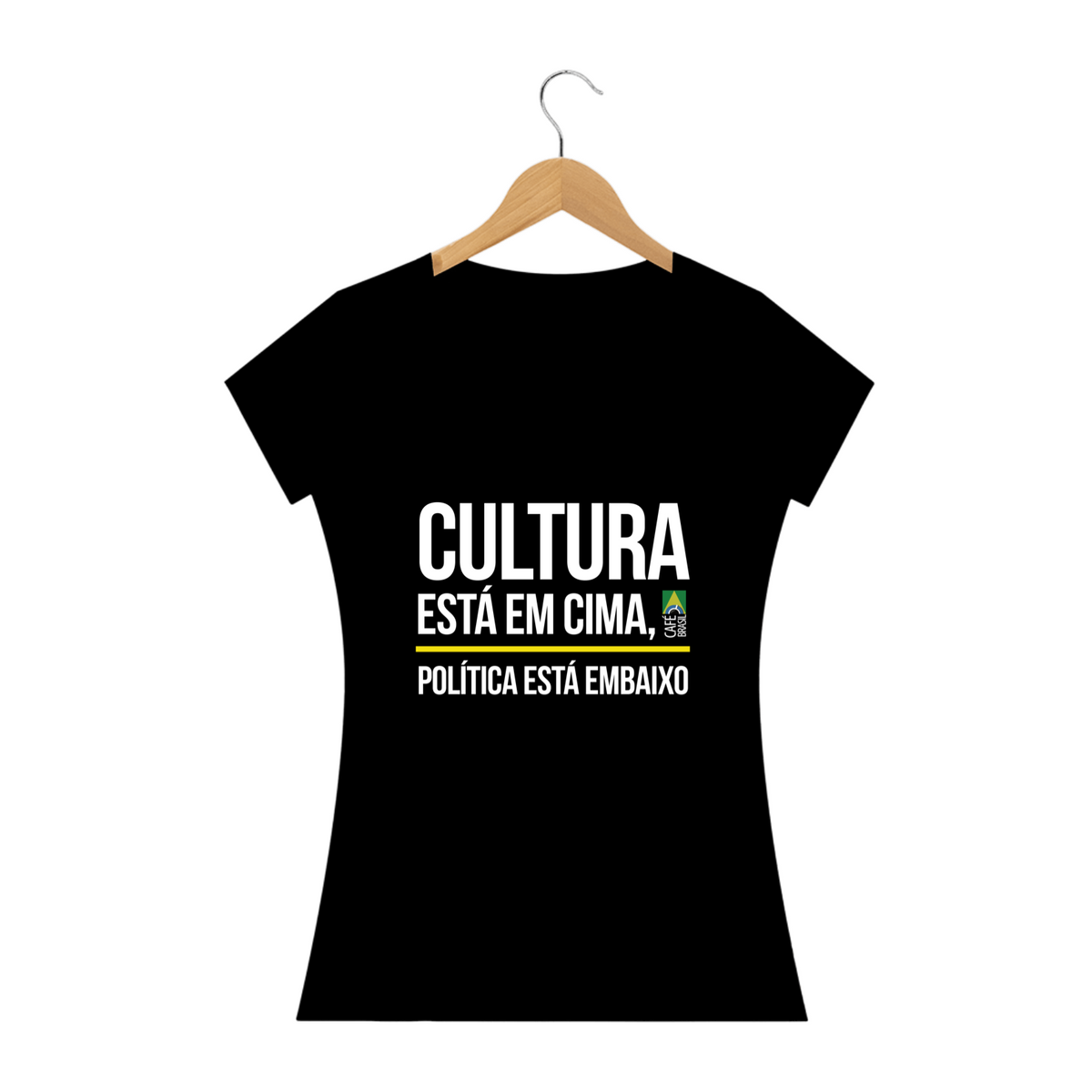 Nome do produto: Camiseta Cultura / Política Feminina