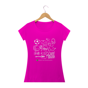 Nome do produtoCamiseta Café Com Leite ADULTO feminina modelo 1