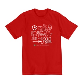 Nome do produto  Camiseta Café Com Leite INFANTIL (2 a 8 anos) modelo 1