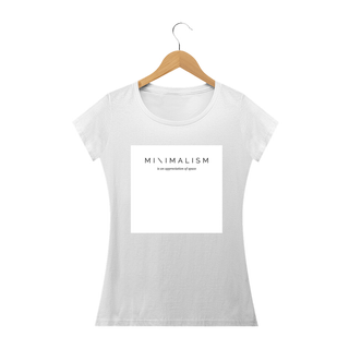 Camiseta feminina Minimalista