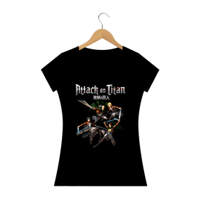 Camiseta Baby Look Attack on titan - Cartoons/Animes