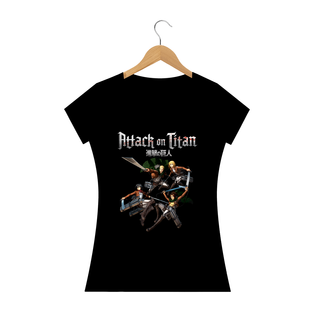 Nome do produtoCamiseta Baby Look Attack on titan - Cartoons/Animes