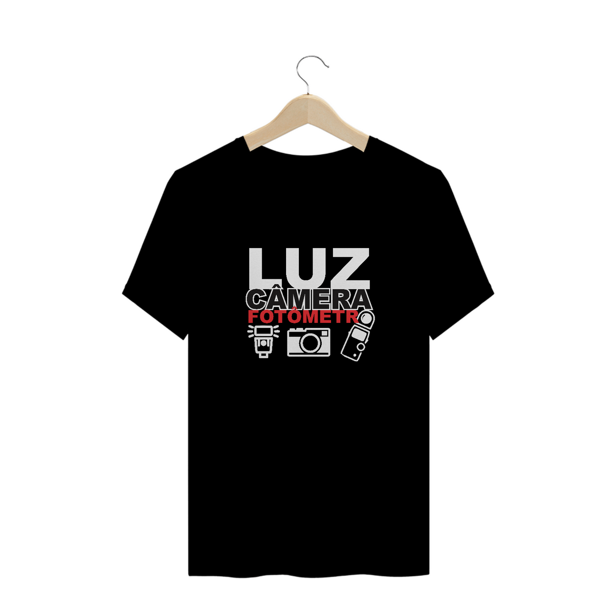 Nome do produto: Camiseta Quality - LUZ, CAMERA
