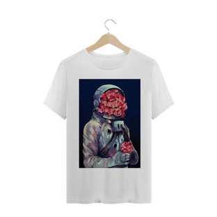 Nome do produtoCamiseta Vaporwave Astronaut Flower