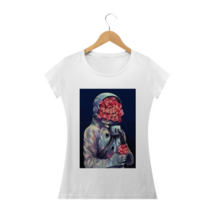 Nome do produtoCamiseta Vaporwave Astronaut Flower