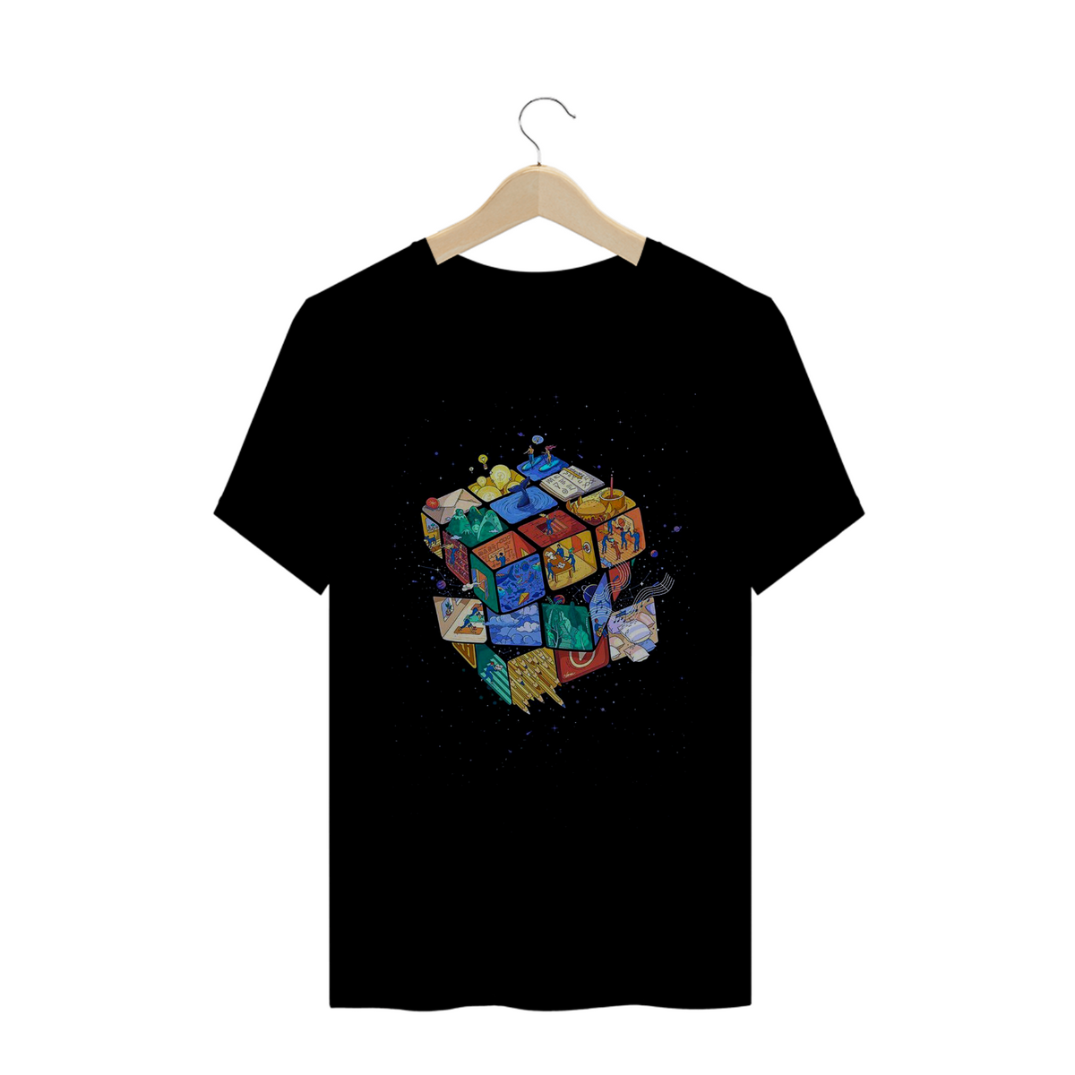 Nome do produto: Camiseta Vaporwave Cube