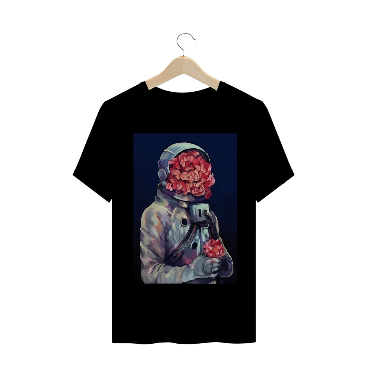 Nome do produto: Camiseta Vaporwave Astronaut Flower