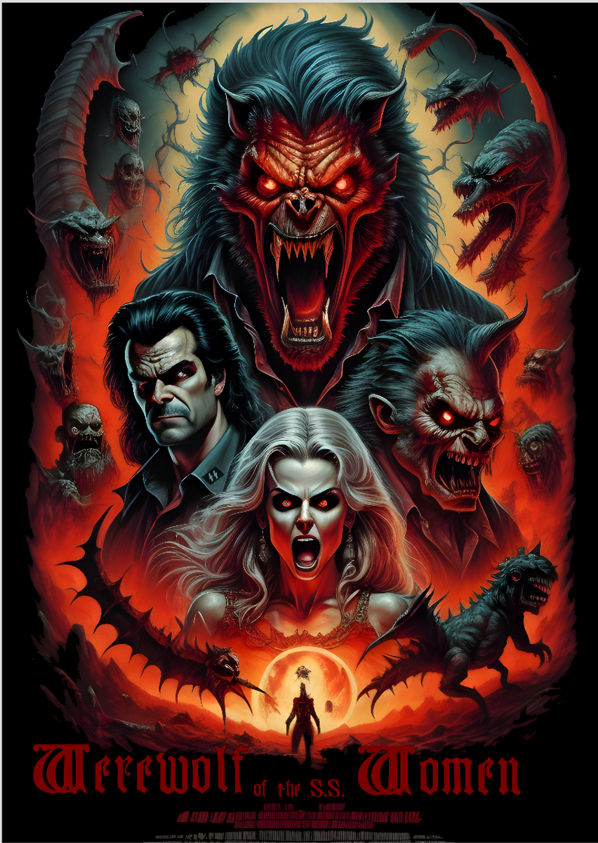 Nome do produto: Poster Werewolf Women of the S.S.