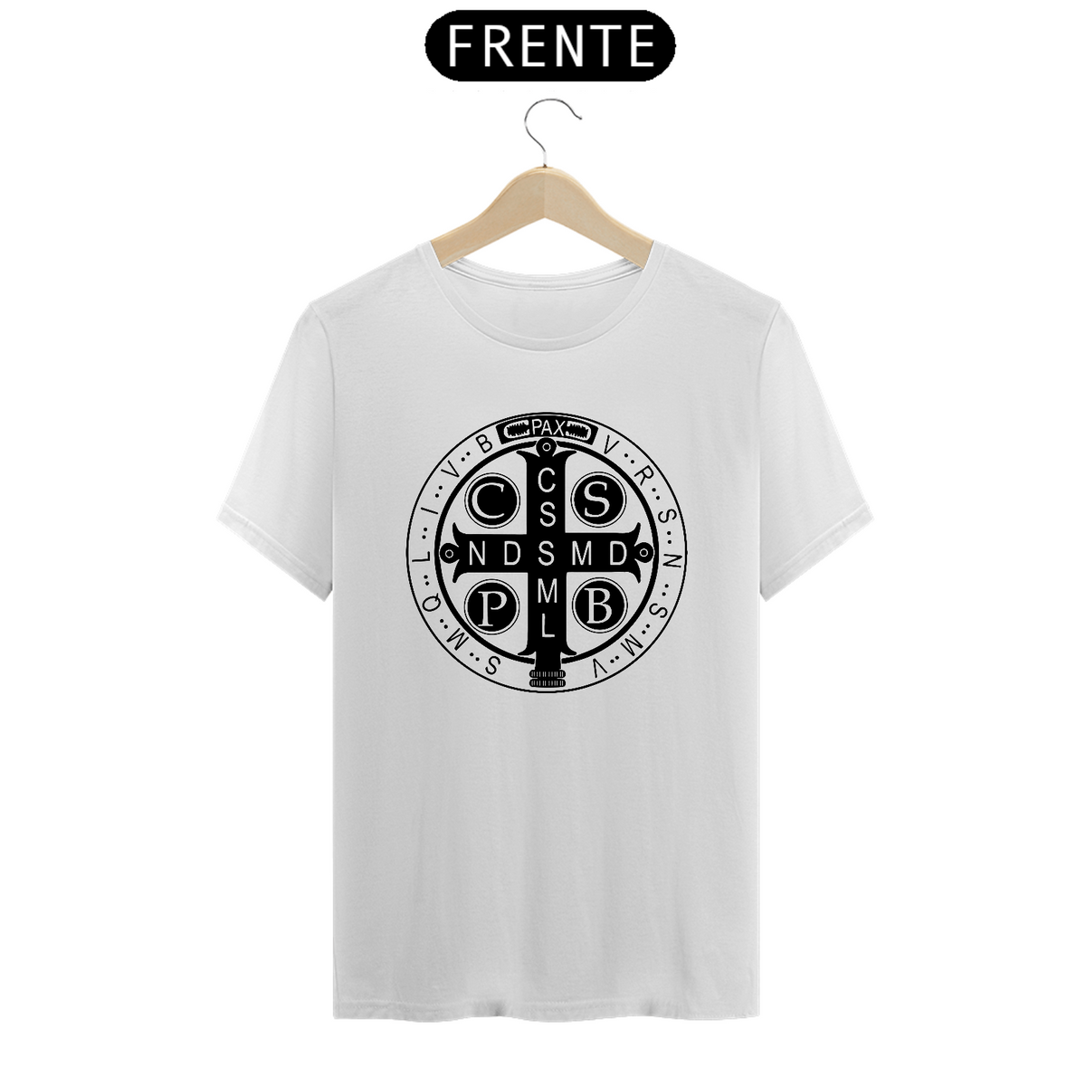 Nome do produto: T-Shirt Medalha de São Bento