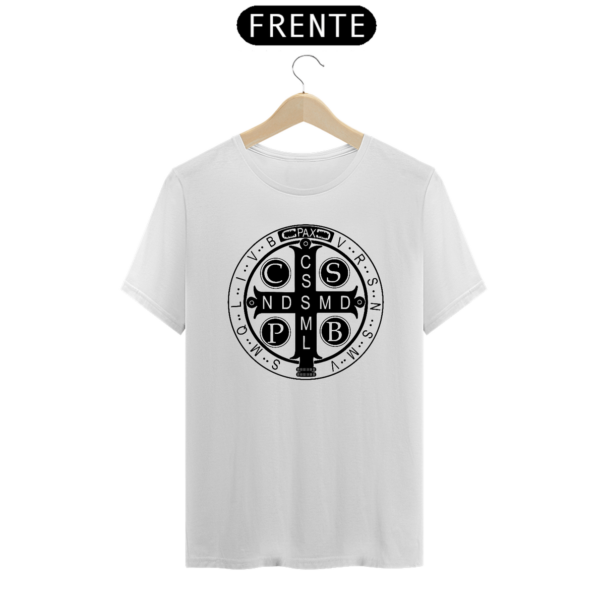 Nome do produto: T-Shirt Medalha de São Bento (Quality)