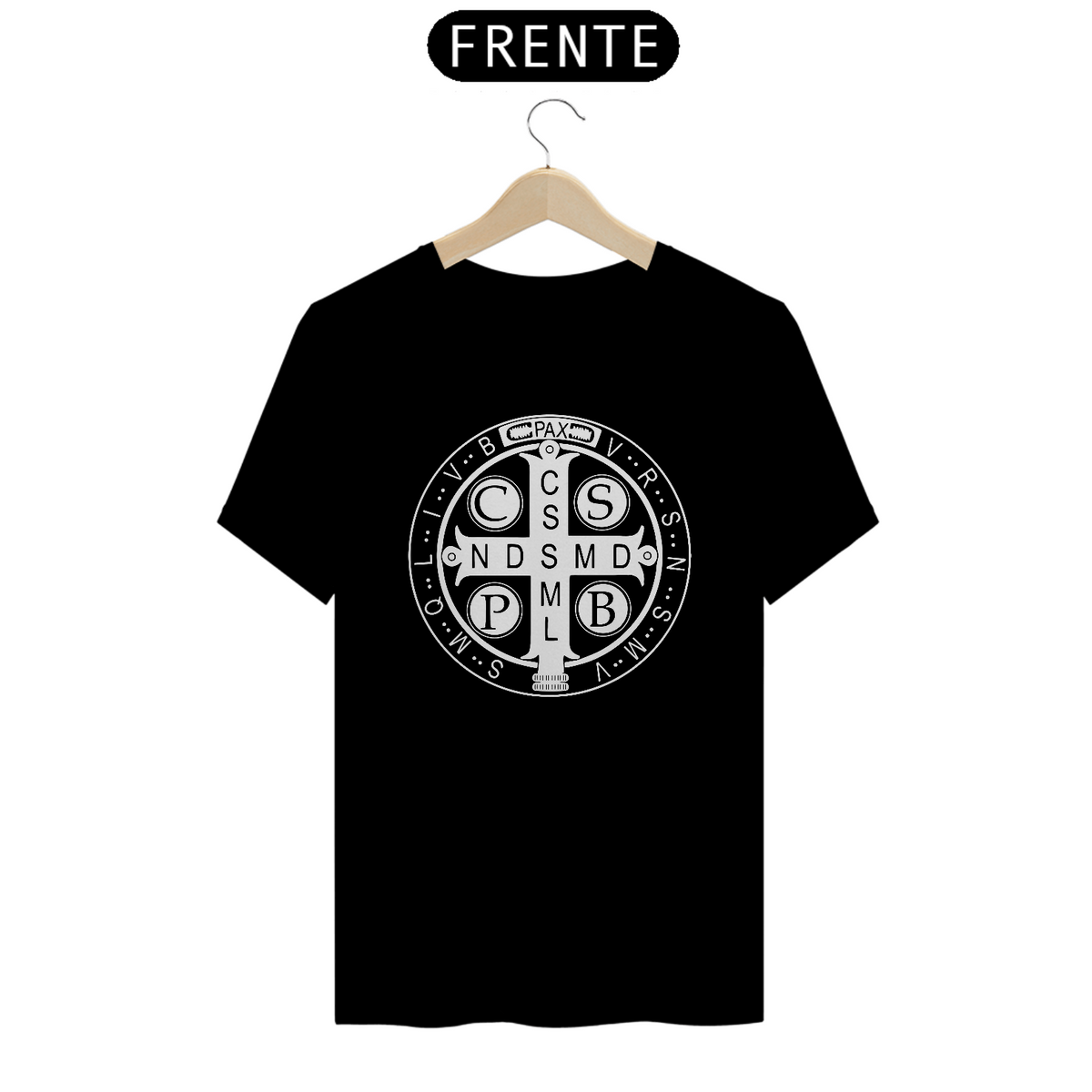 Nome do produto: T-Shirt Medalha de São Bento