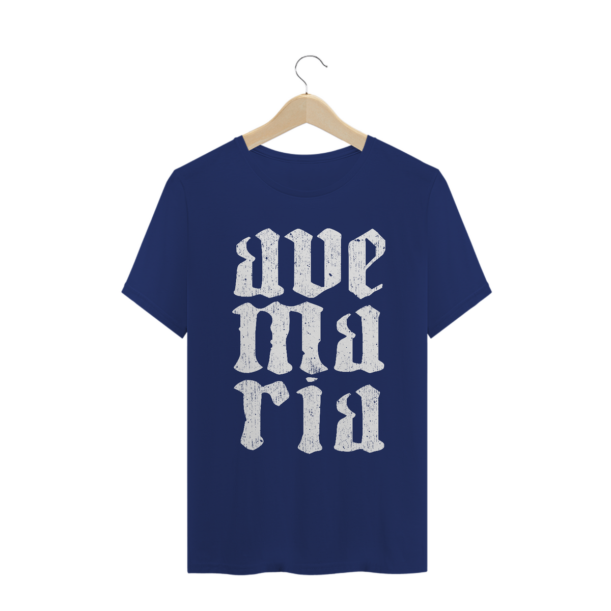 Nome do produto: Camiseta Masculina Ave Maria