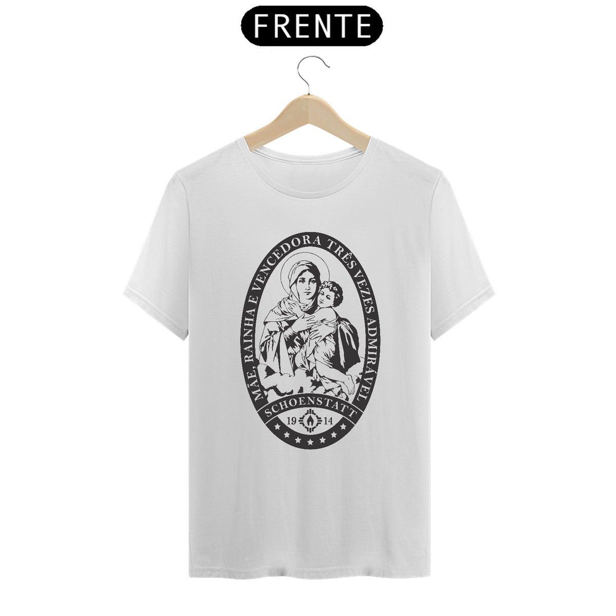 Nome do produto: Camiseta Nossa Sra de Schoenstatt