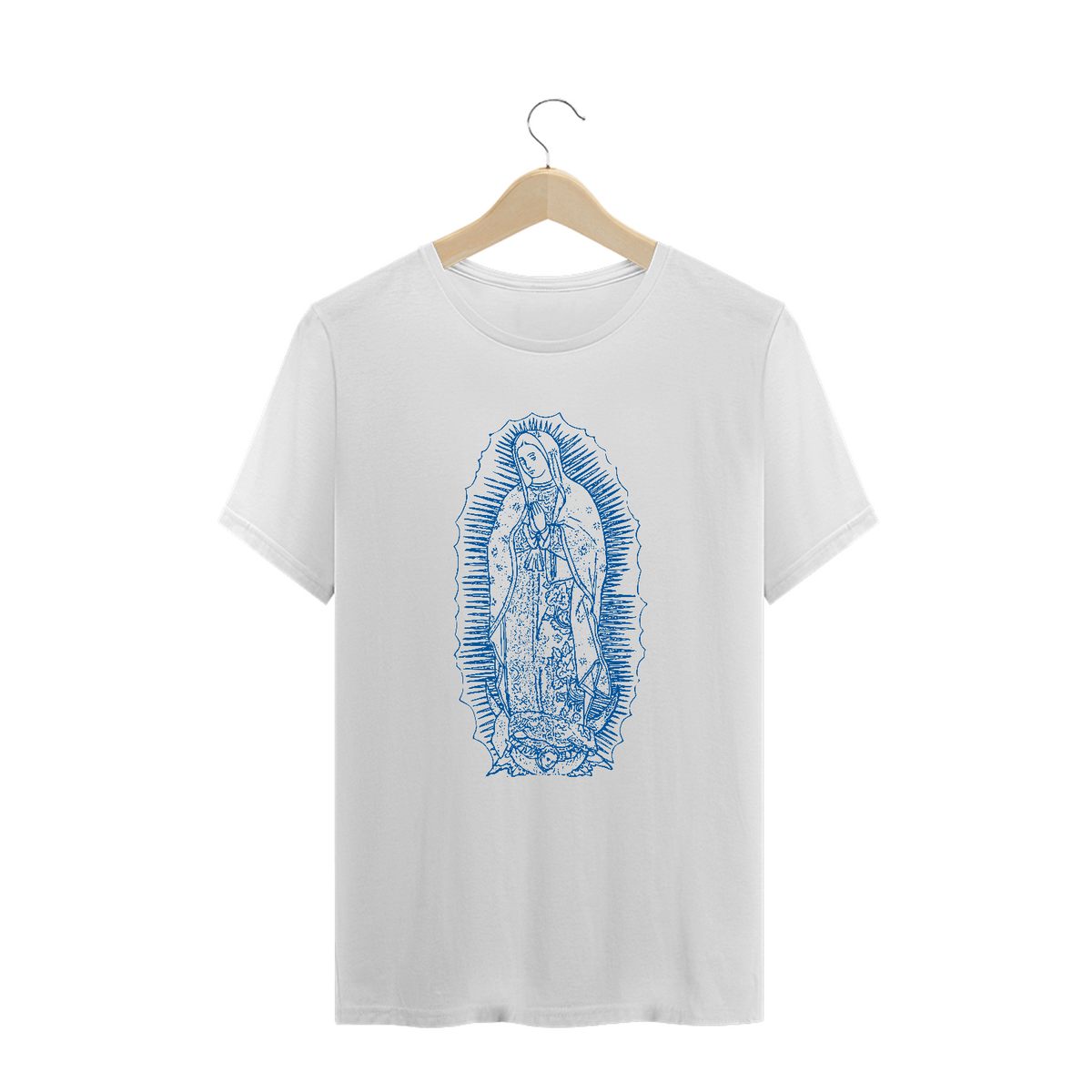 Nome do produto: Camiseta Plus size Nossa Sra de Guadalupe