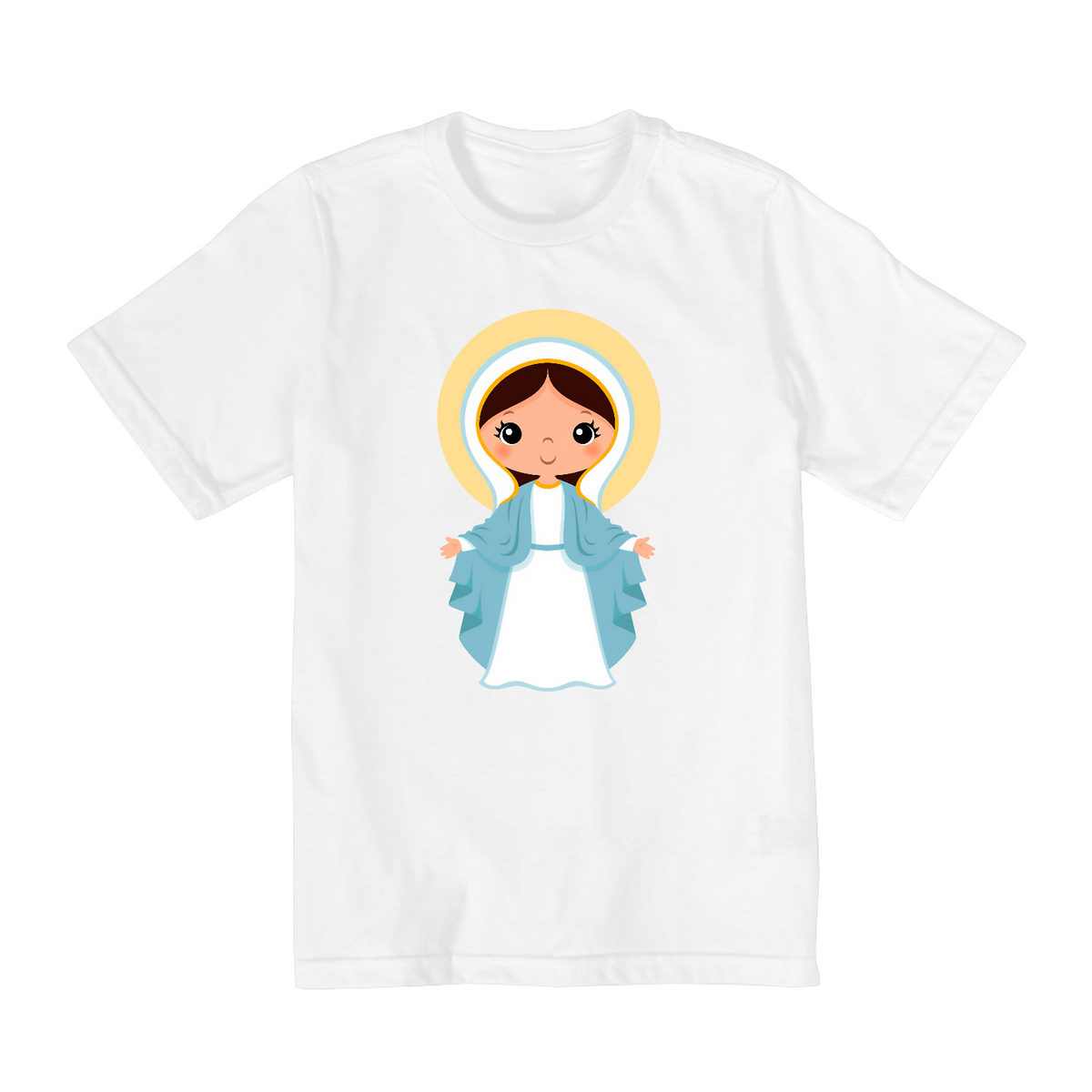Nome do produto: Camiseta Infantil da Virgem Maria