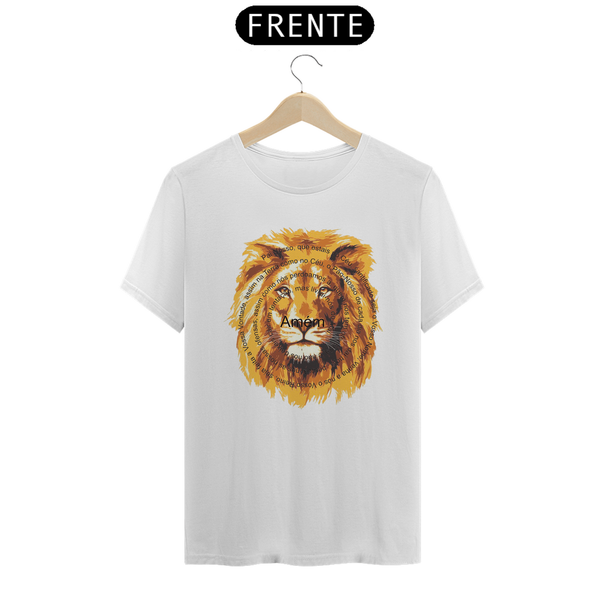 Nome do produto: Camiseta Leão de Judá com o Pai Nosso