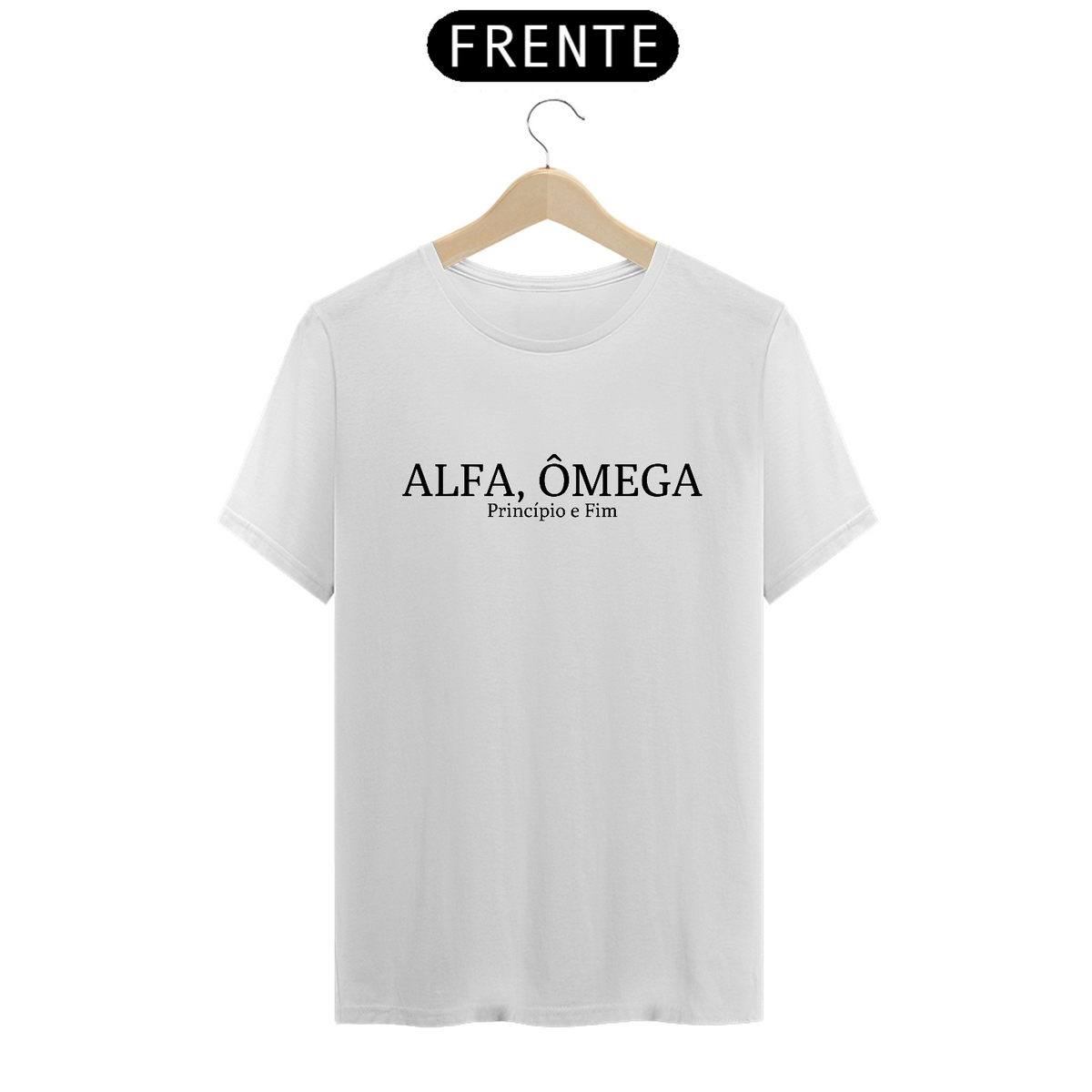 Nome do produto: Camiseta ALFA, ÔMEGA