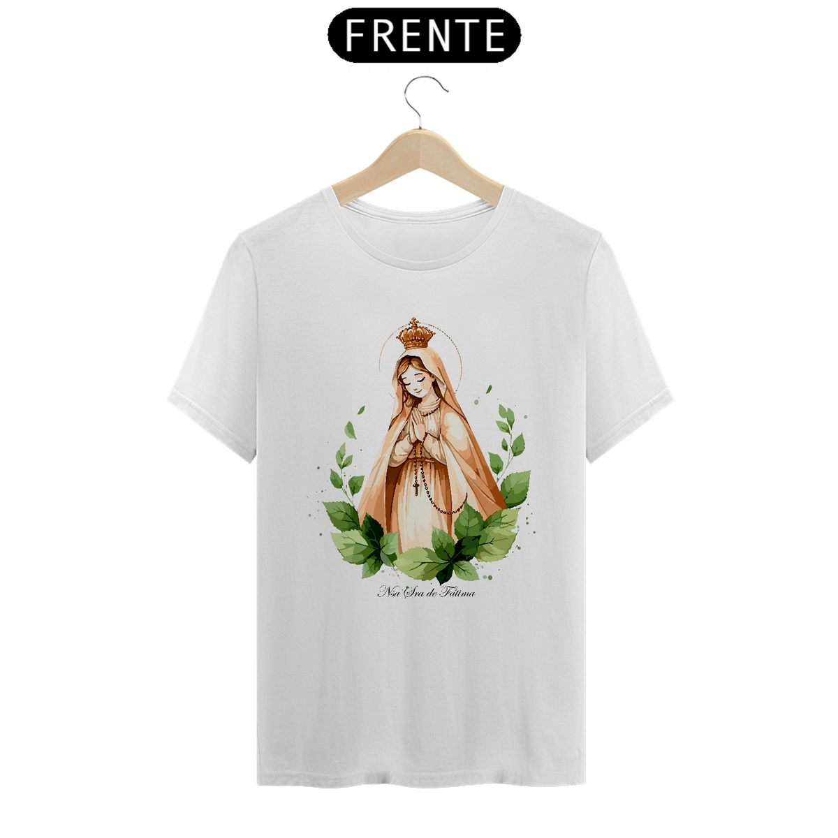 Nome do produto: Camiseta Nossa Senhora de Fátima