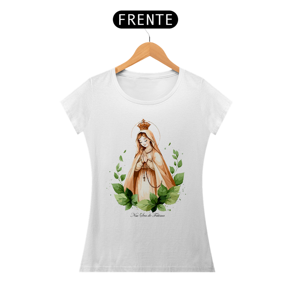 Nome do produto: Camiseta Nossa Senhora de Fátima