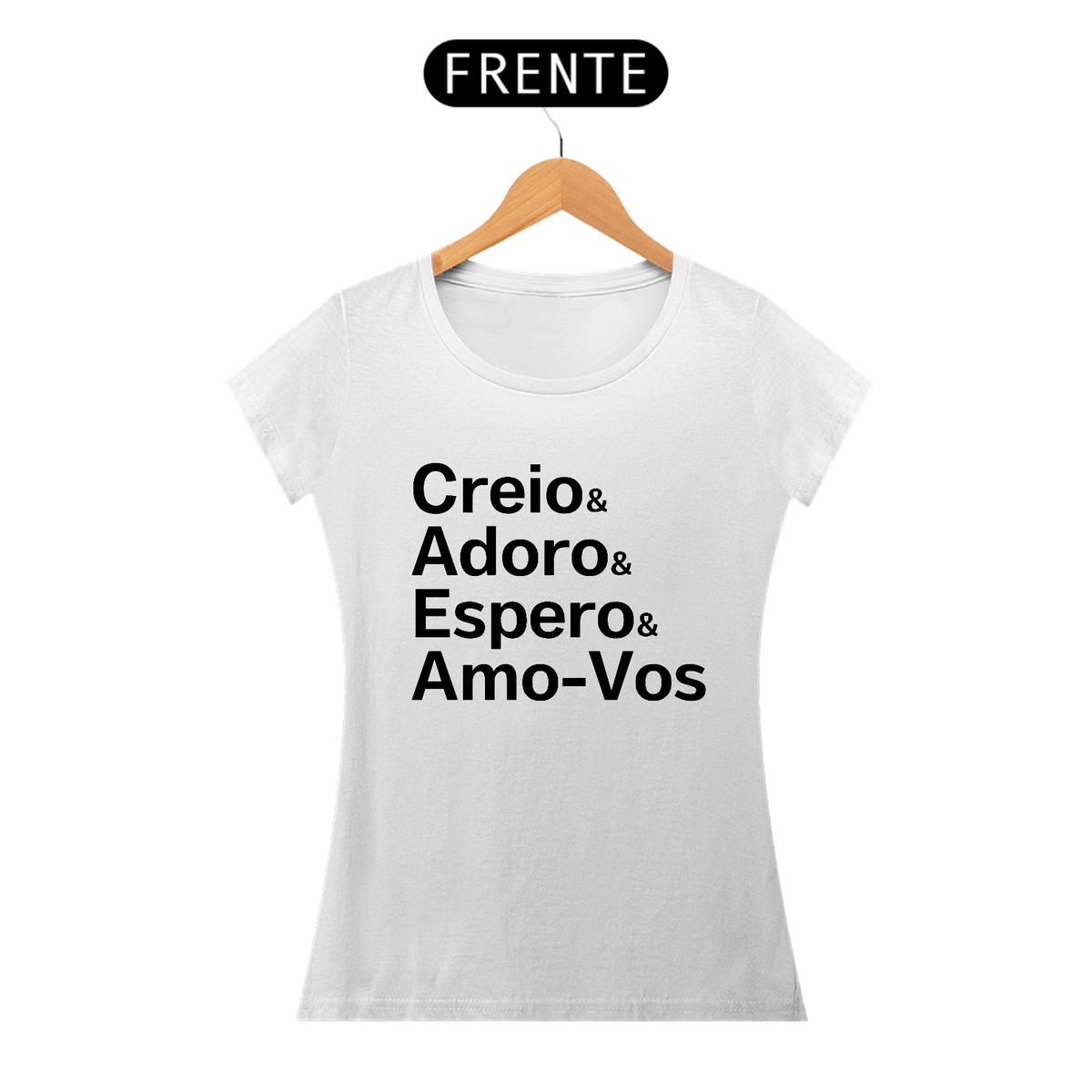 Nome do produto: Camiseta Creio & Adoro
