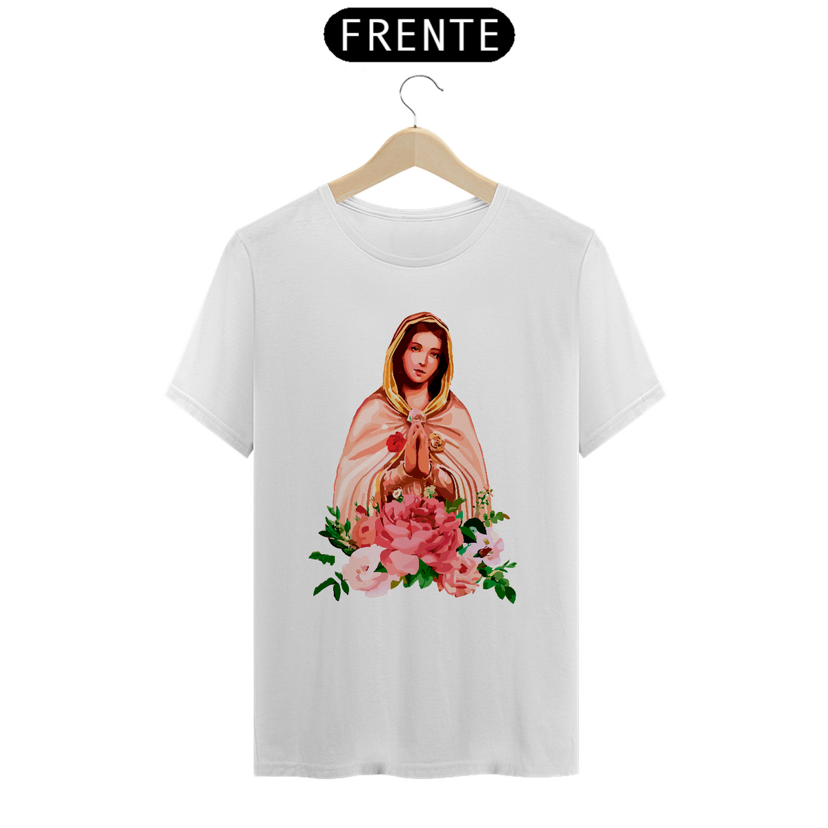 Nome do produto: Camiseta Nossa Senhora da Rosa Mística