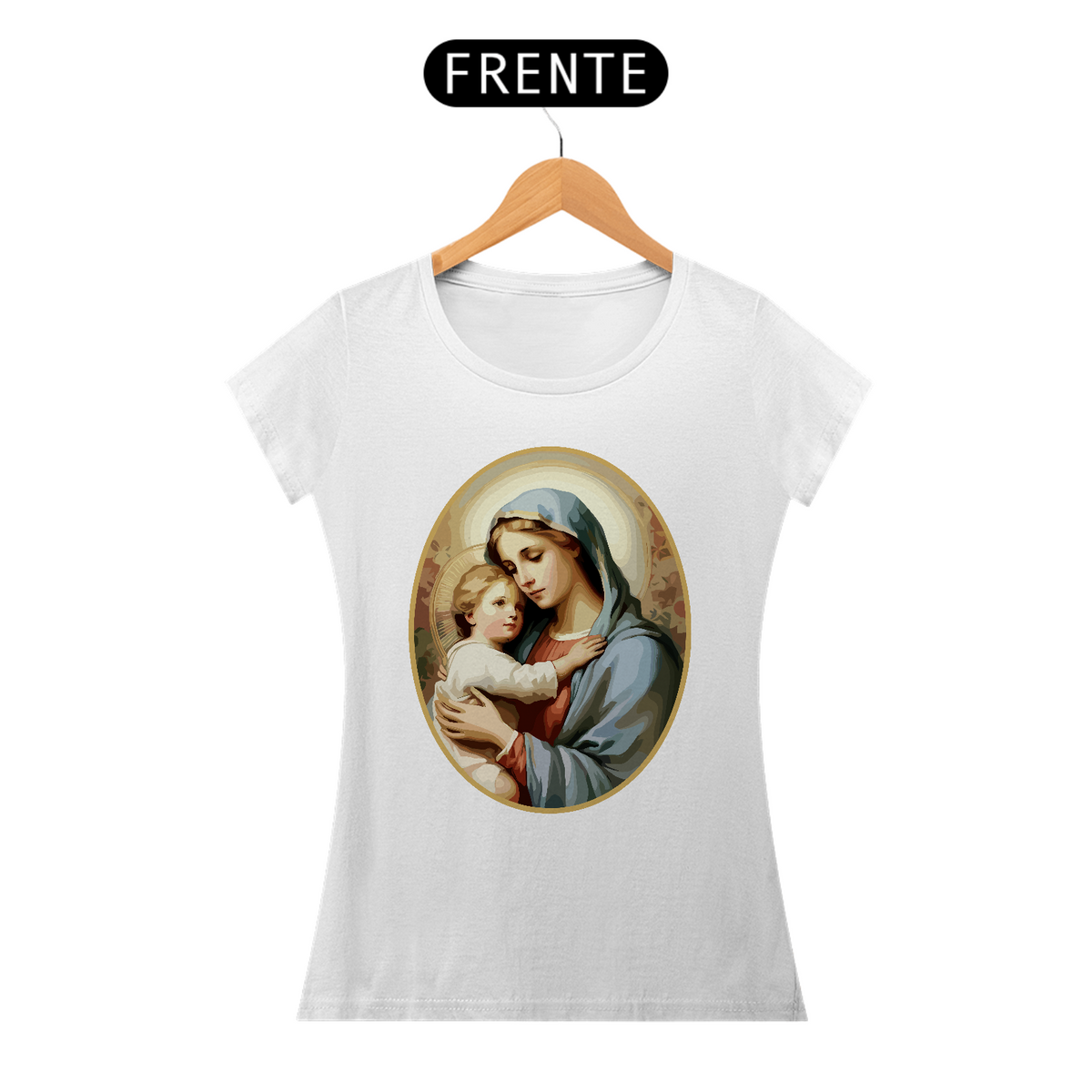 Nome do produto: Camiseta Maria Mãe de Jesus