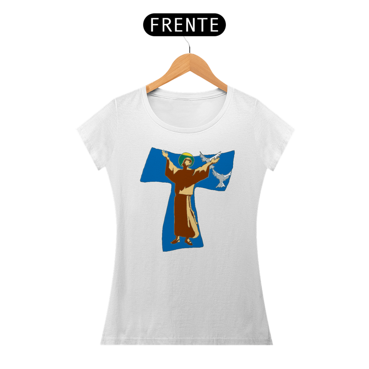 Nome do produto: Camiseta São Francisco de Assis