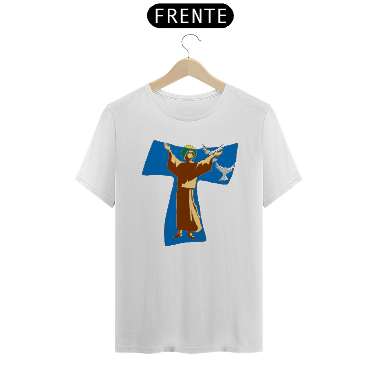 Nome do produto: Camiseta São Francisco de Assis