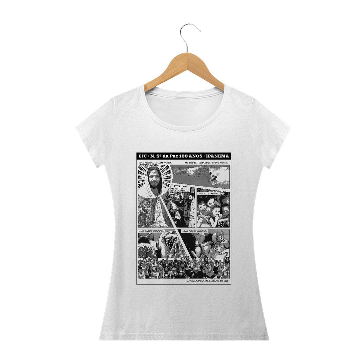 Nome do produto: Camiseta Feminina EJC N Sa da Paz Ipanema