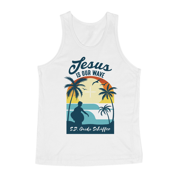 Camiseta Regata Guido Jesus Is Our Wave