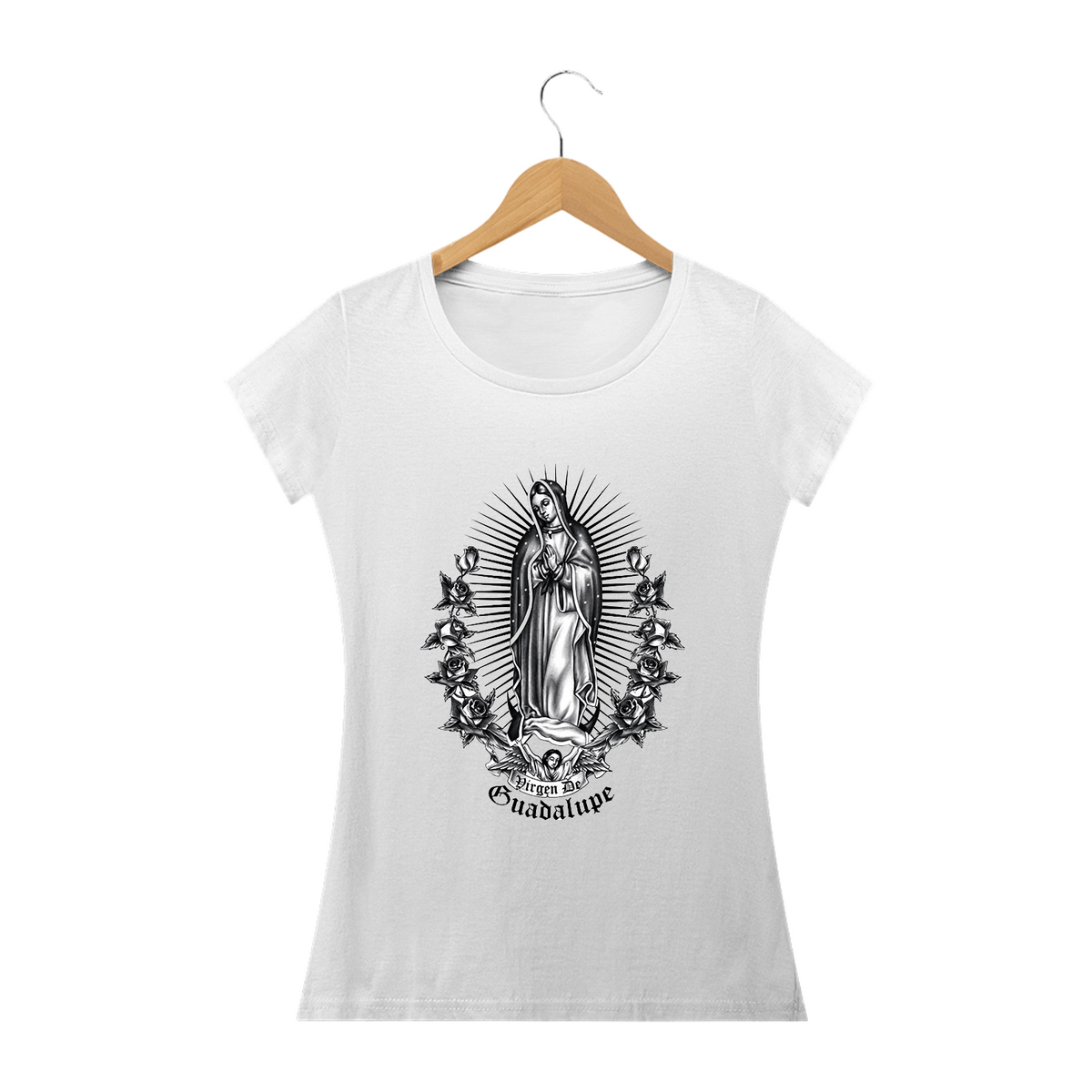 Nome do produto: Camiseta Virgem de Guadalupe