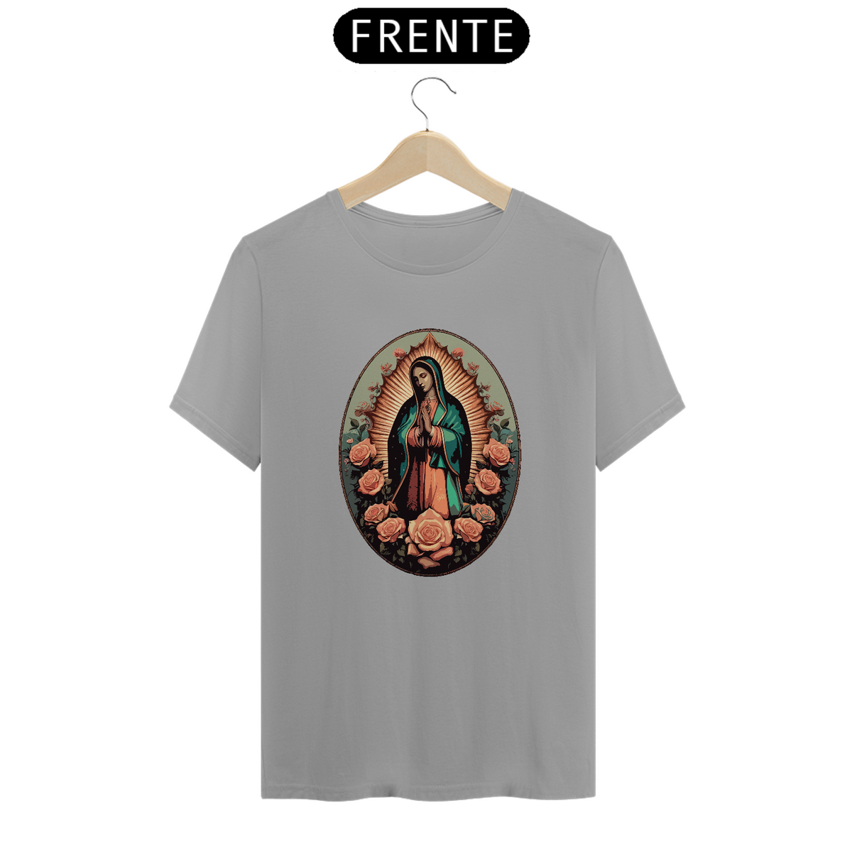 Nome do produto: Camiseta Virgem de Guadalupe