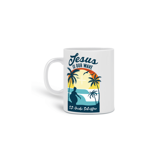 Caneca Guido Jesus Is Our Wave