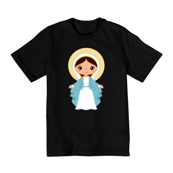 Camiseta infantil da Virgem Maria