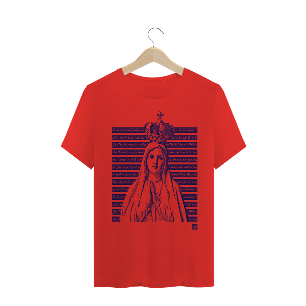 Nome do produto: Camiseta Masculina Nossa Senhora de Fátima 2