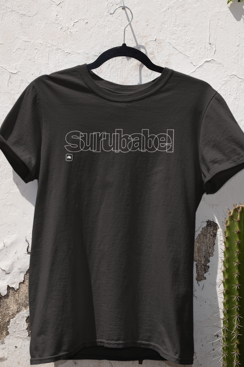 Nome do produto: T-SHIRT ESTONADA - SURUBABEL TRAÇOS