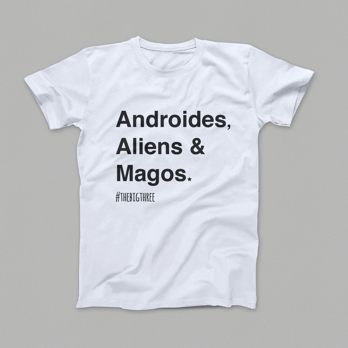 Nome do produtoCamiseta Androides, Aliens & Magos 2