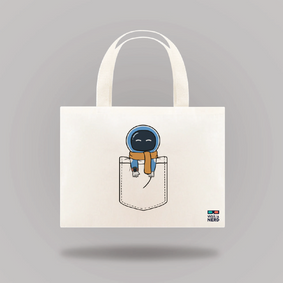 Astronauta de bolso - Ecobag