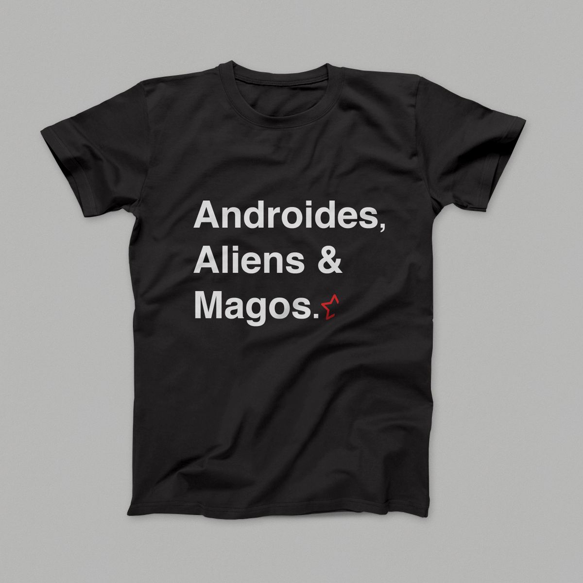 Nome do produtoCamiseta Androides, Aliens & Magos 3