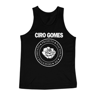 Nome do produtoCamiseta Regata Ciro Gomes (Ramones)