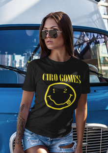 Nome do produtoCamiseta Feminina Ciro Gomes (Nirvana)