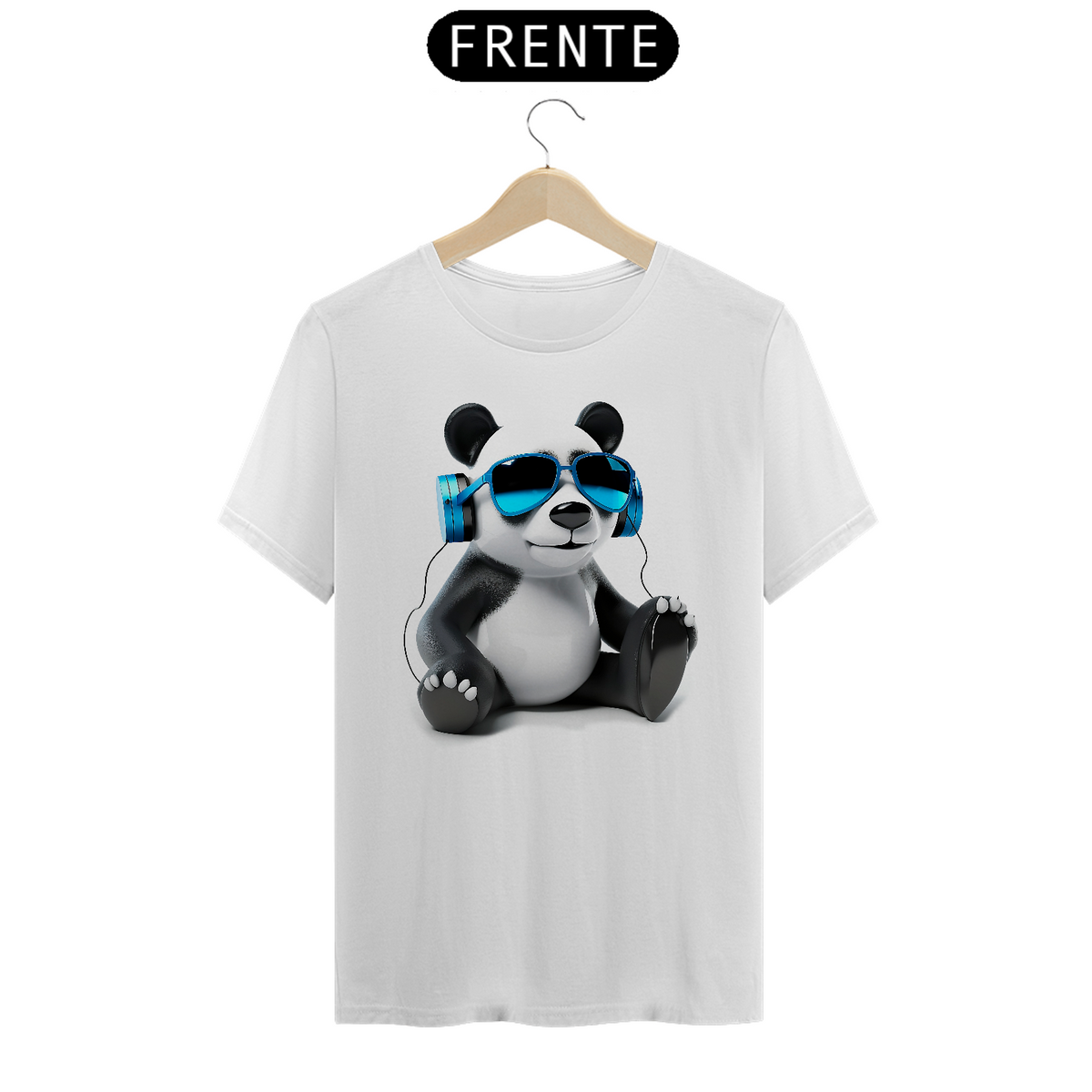 Nome do produto: Panda em seus headphones! / Quality White