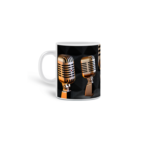 Caneca Microfone Vintage / Mug