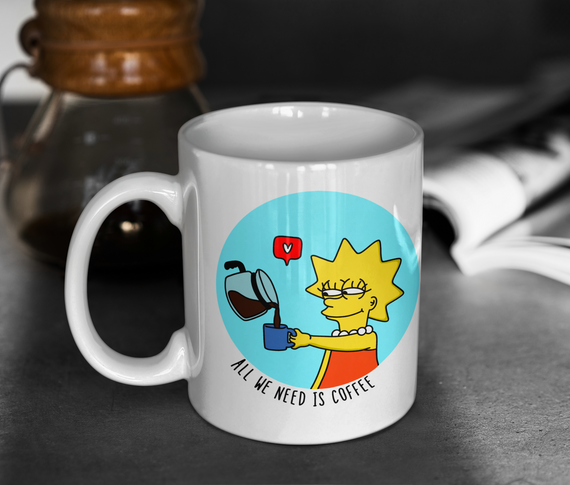 Caneca Lisa all we need is coffe