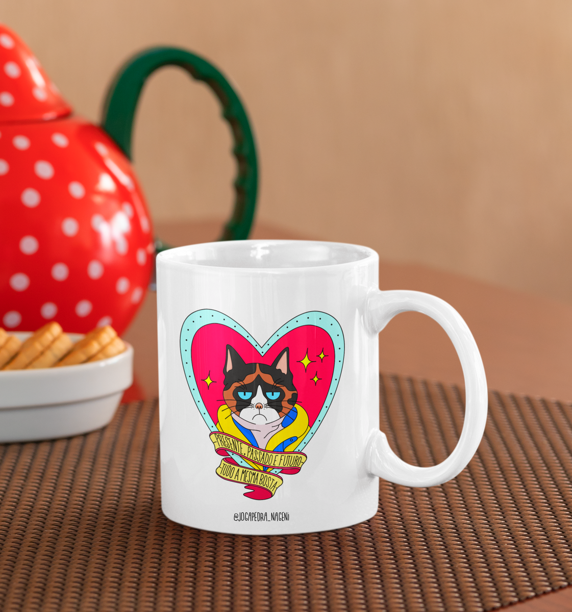 Nome do produto: Caneca cat dark 