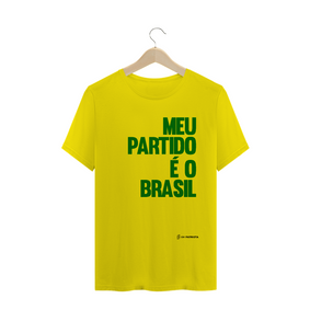 Camisa Masculina - Meu Partido è o Brasil Bolsonaro - Um Patriota