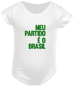 Boddy Infantil - Brasil Acima de Tudo - Um Patriota