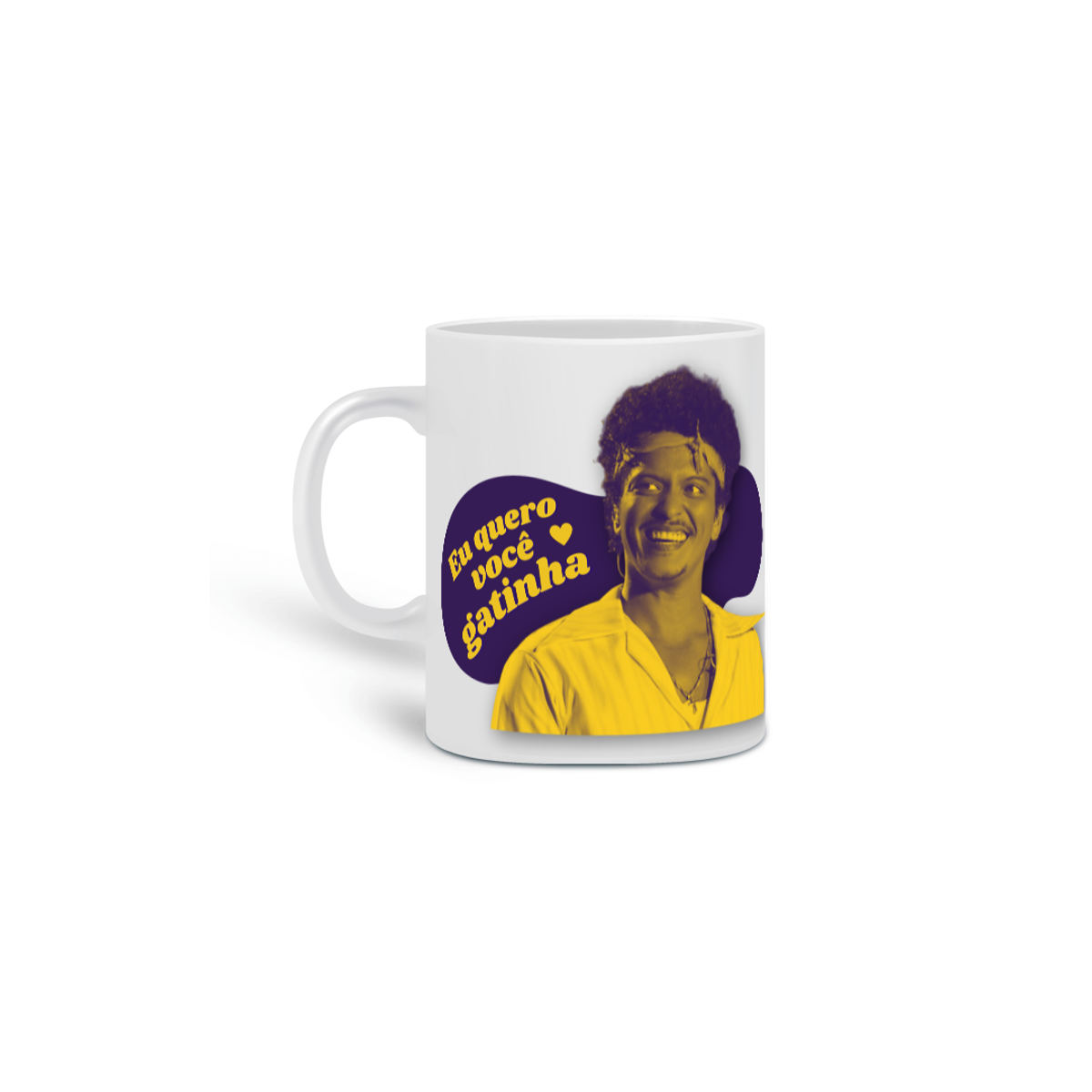 Nome do produto: CANECA - EU QUERO VOCÊ GATINHA | BRUNO MARS