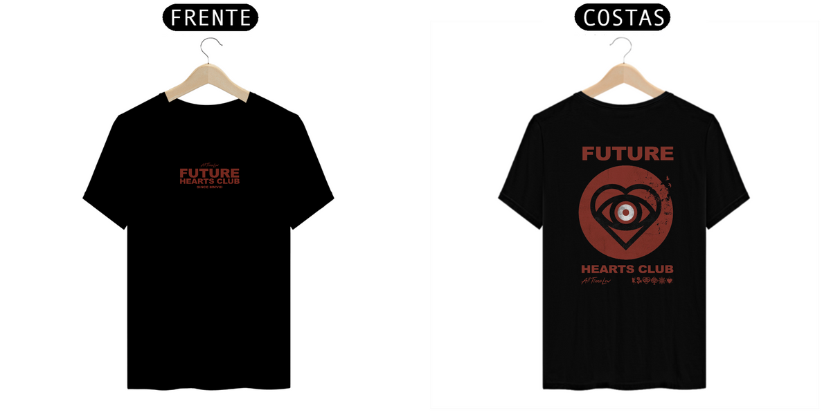 Nome do produto: CAMISA - FUTURE HEARTS CLUB | ALL TIME LOW