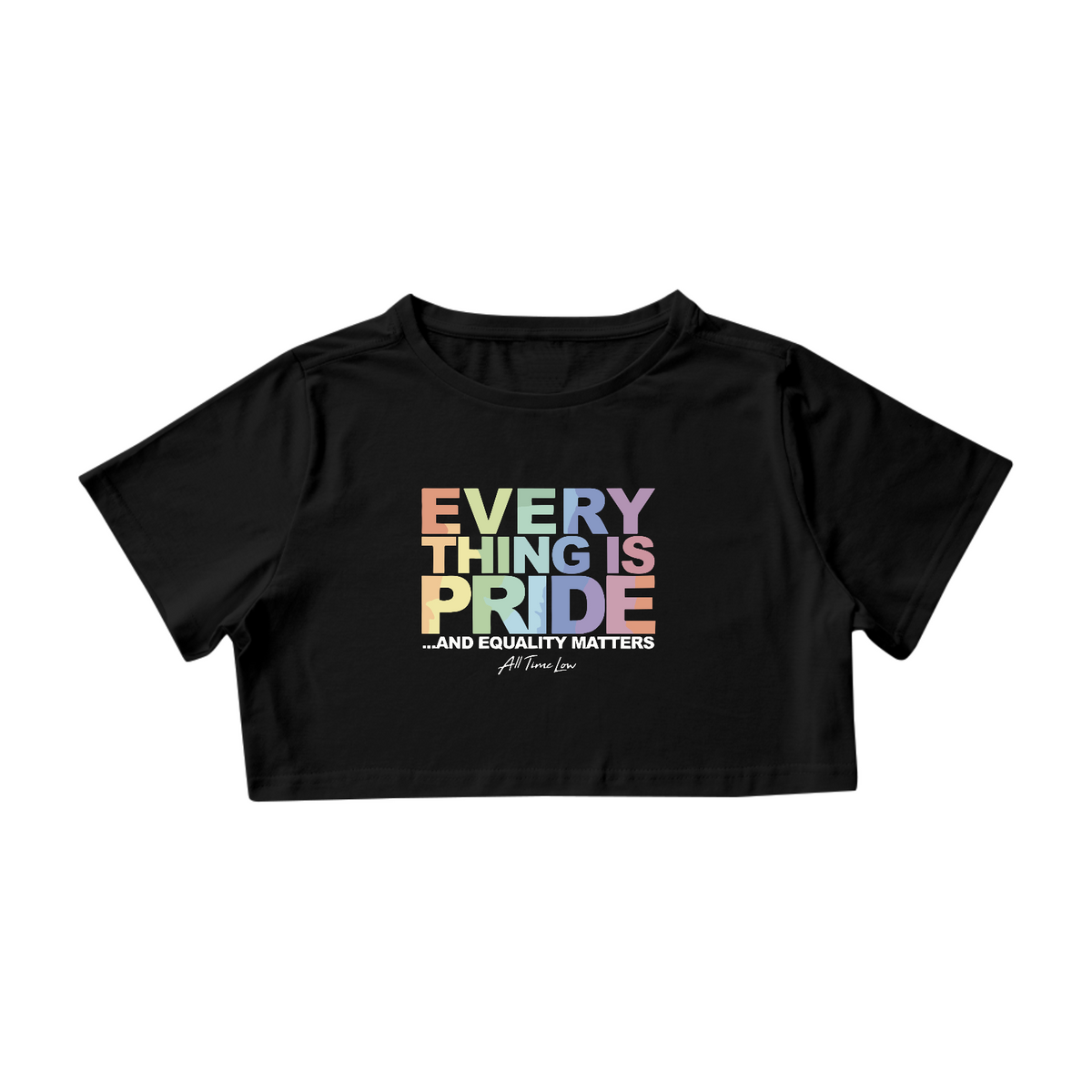 Nome do produto: CROPPED - EVERYTHING IS PRIDE | ALL TIME LOW